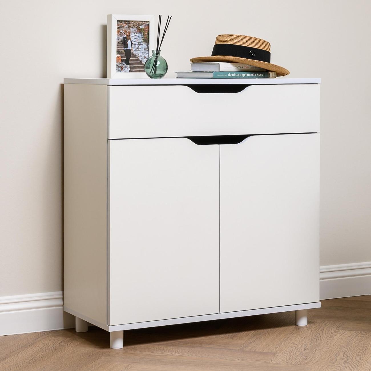 Комод Logium Рокс 13.296 F, Белый PE шагрень