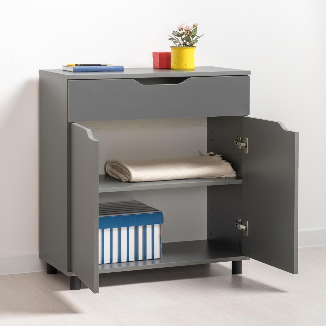 Комод Logium Рокс 13.296 F, Серый Графит 0162 РЕ