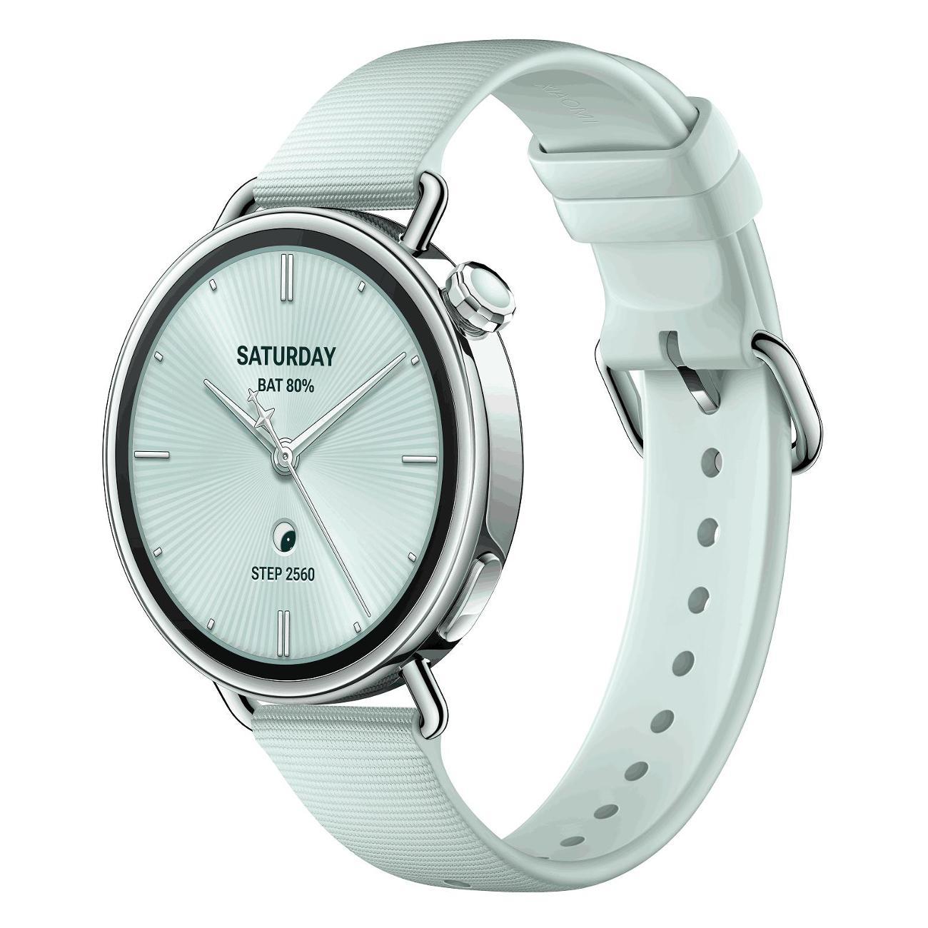 Смарт-часы Xiaomi Watch S4 41мм Fluororubber Strap мятный