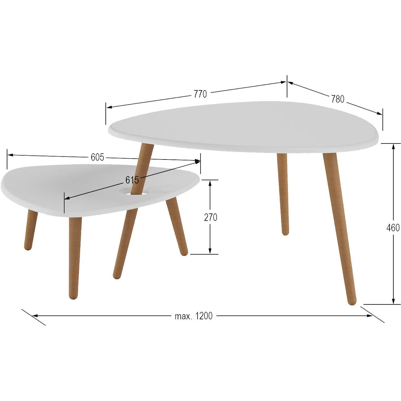 Стол журнальный Калифорния Стилгрей белый