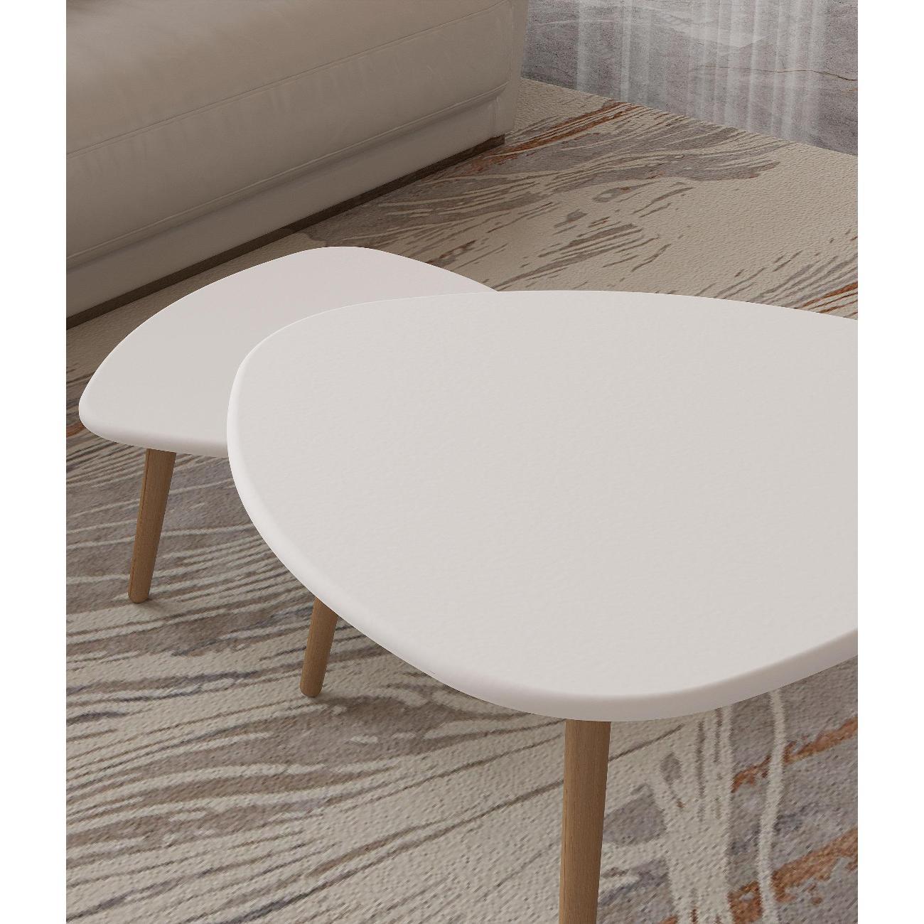 Стол журнальный Калифорния Стилгрей белый