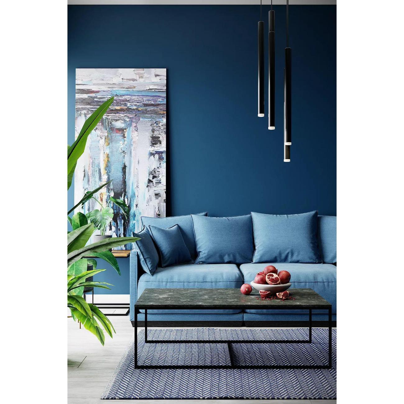 Стол журнальный Калифорния Геометрика серый бетон