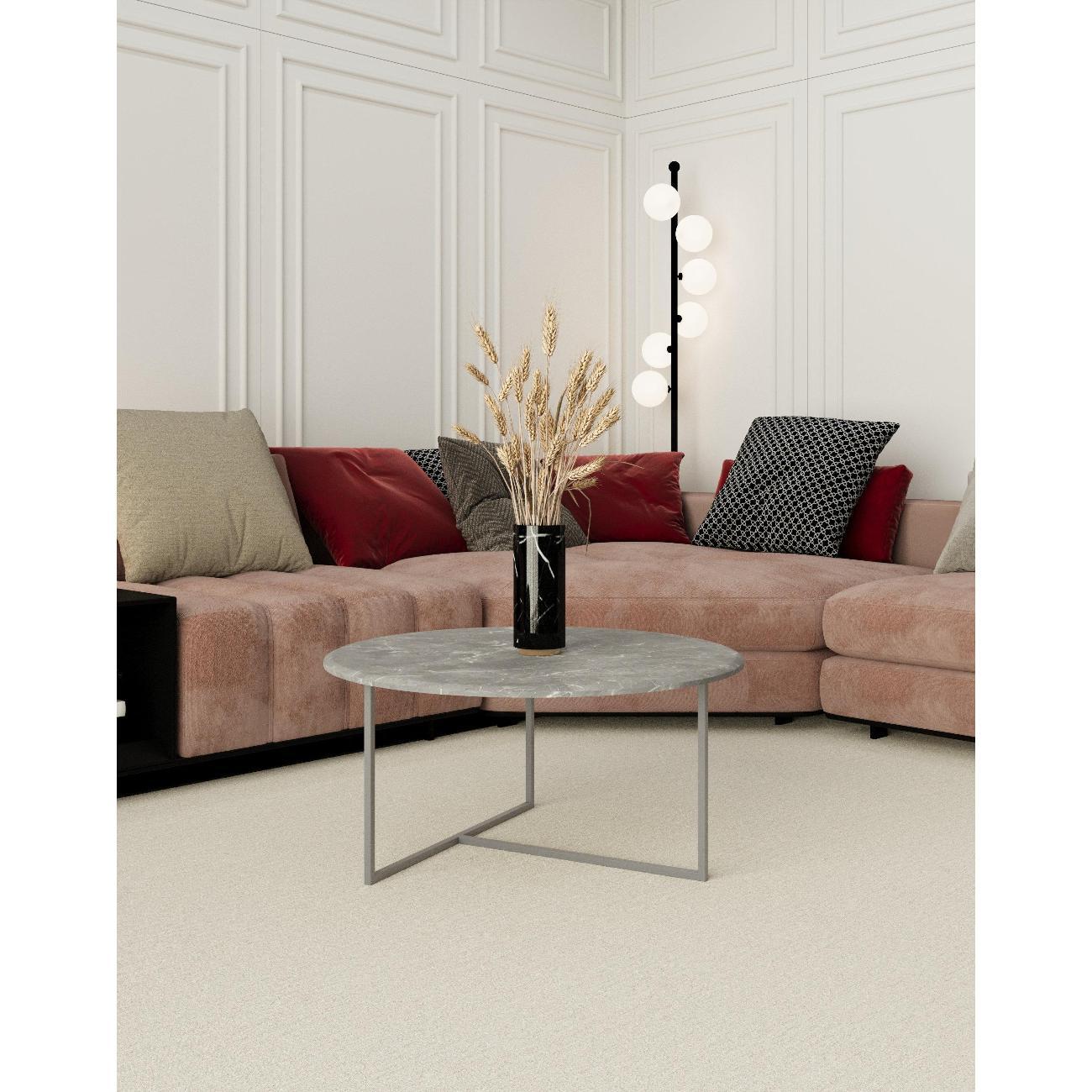 Стол журнальный Калифорния Маджоре серый мрамор