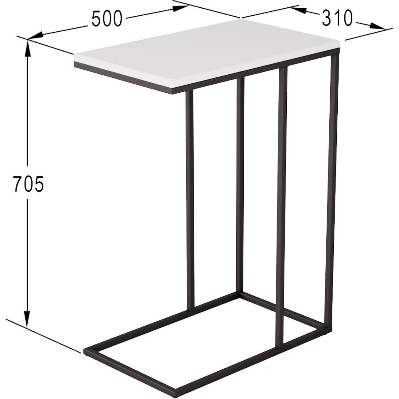 Стол журнальный Калифорния Агами белый