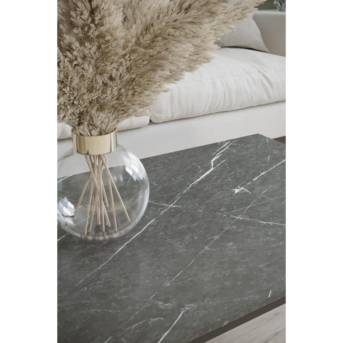 Стол журнальный Калифорния Инсайд черный мрамор