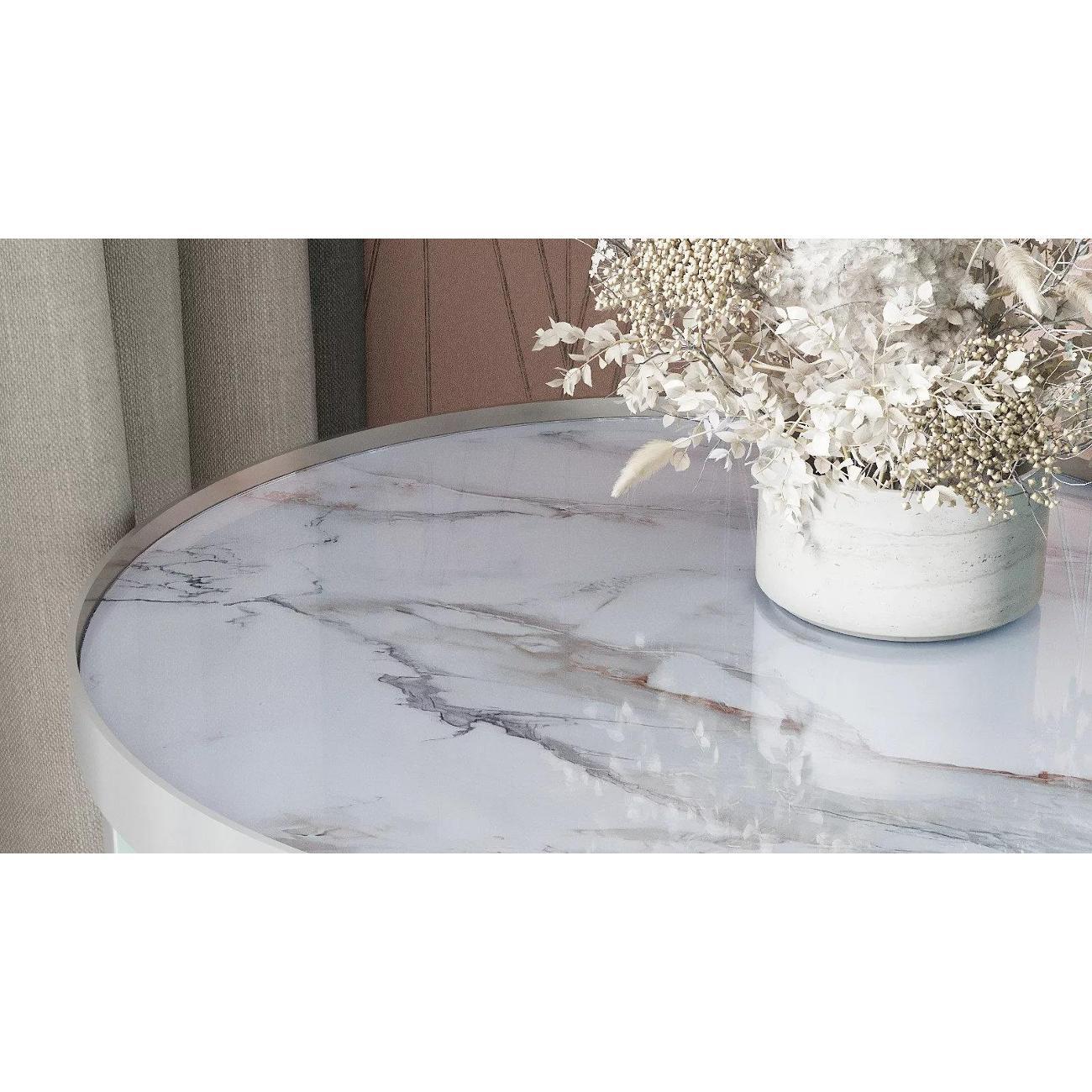 Стол журнальный Калифорния Тайлер Калакатта/Хром