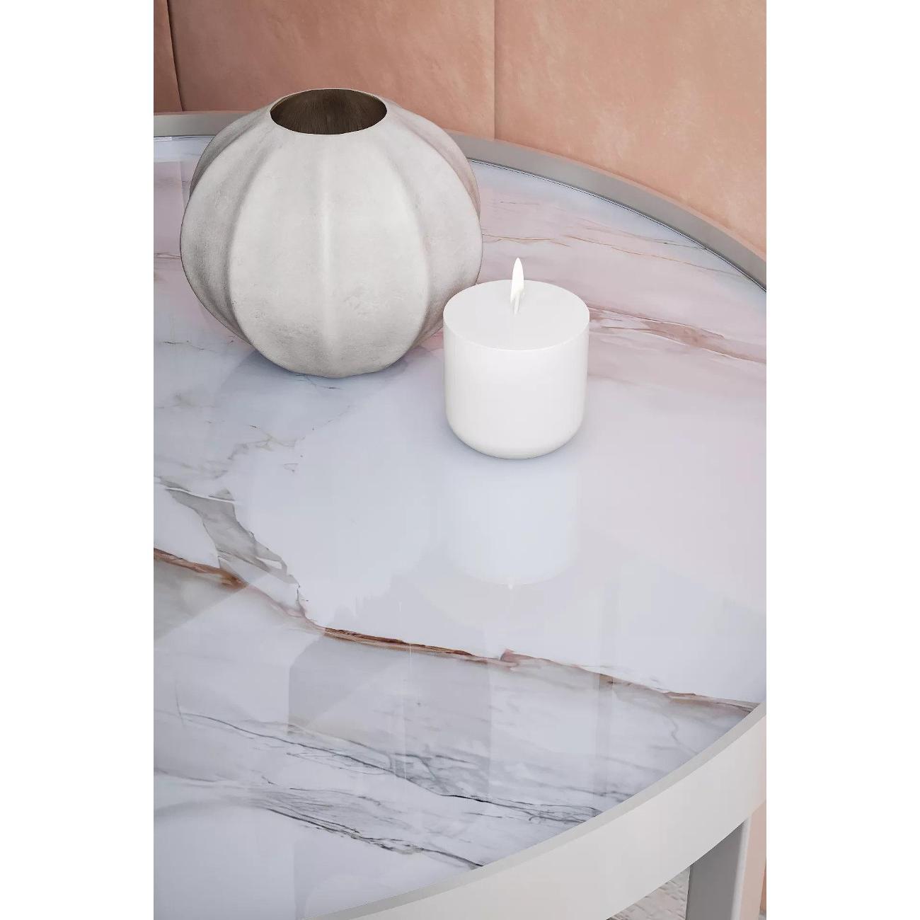 Стол журнальный Калифорния Тайлер Калакатта/Хром