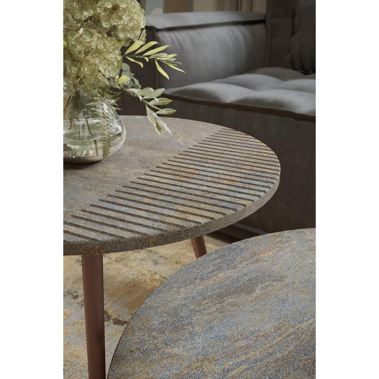 Стол журнальный Калифорния Рикон Страйп гранж