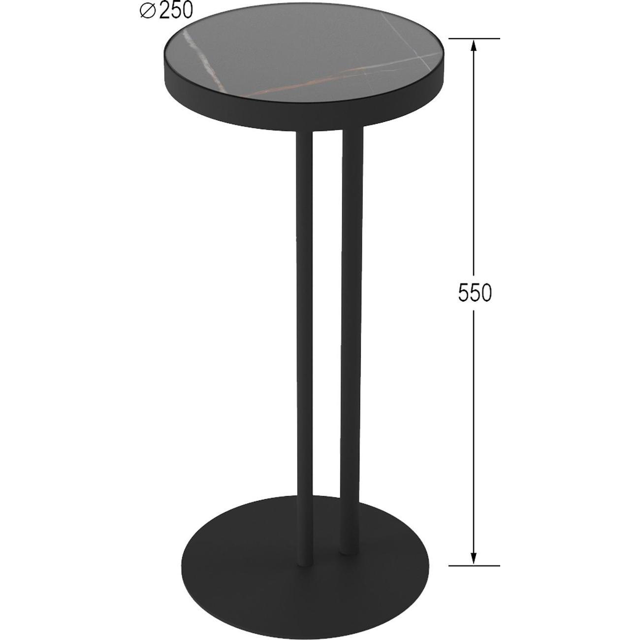 Стол журнальный Калифорния УГО сахара нуар