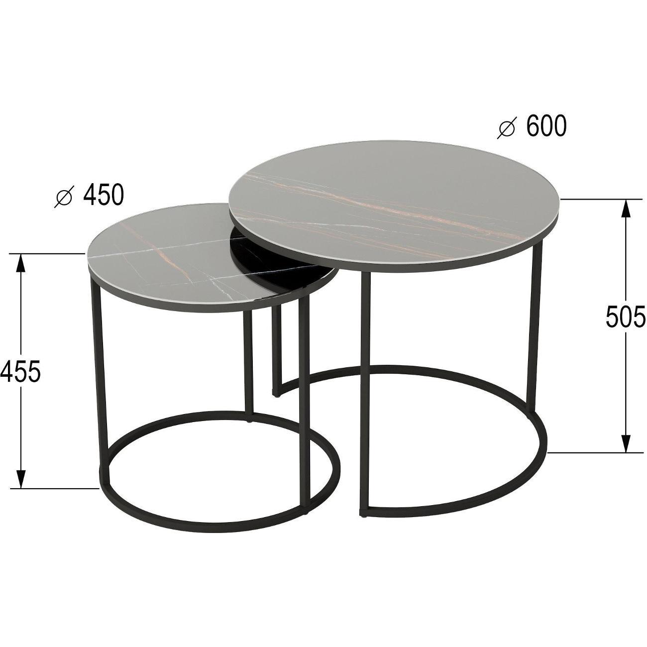 Стол журнальный Калифорния Стелла Сахара нуар