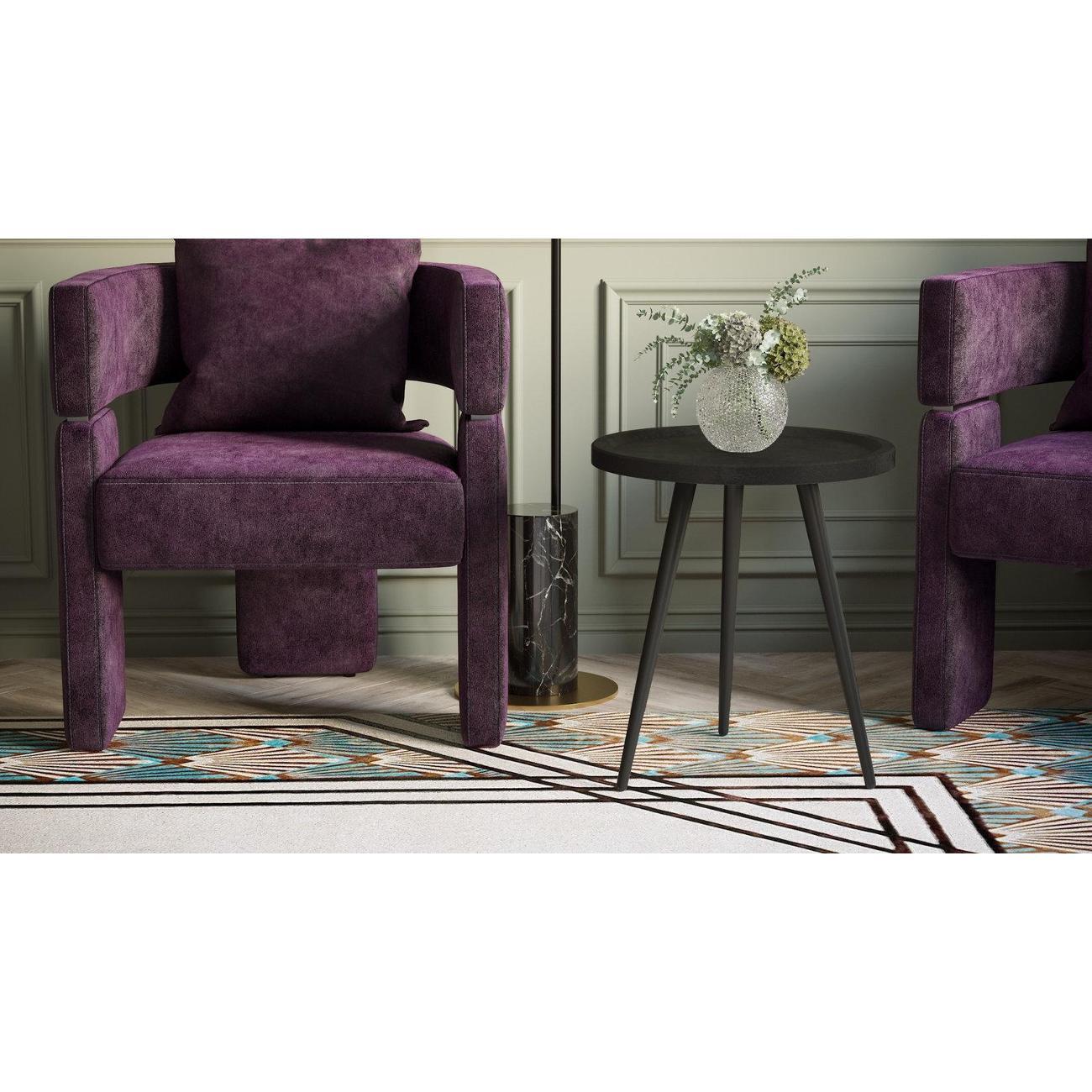 Стол журнальный Калифорния Батл черный лофт/черный