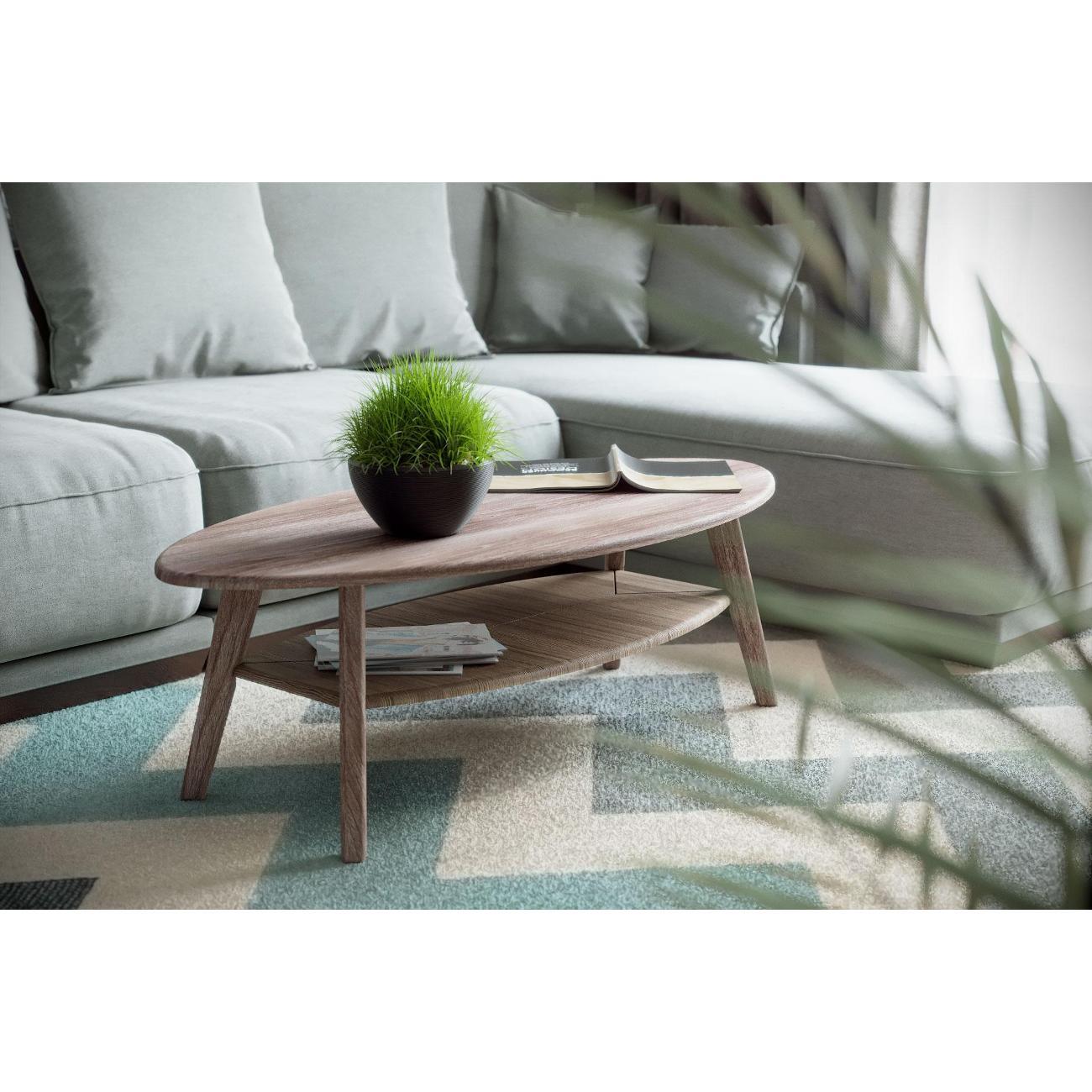 Стол журнальный Калифорния Серфинг грецкий орех/акация