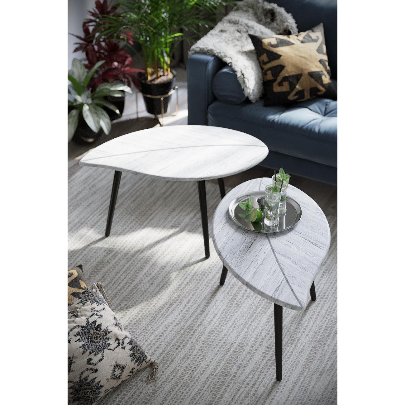 Стол журнальный Калифорния Берли (12 мм) дуб грей