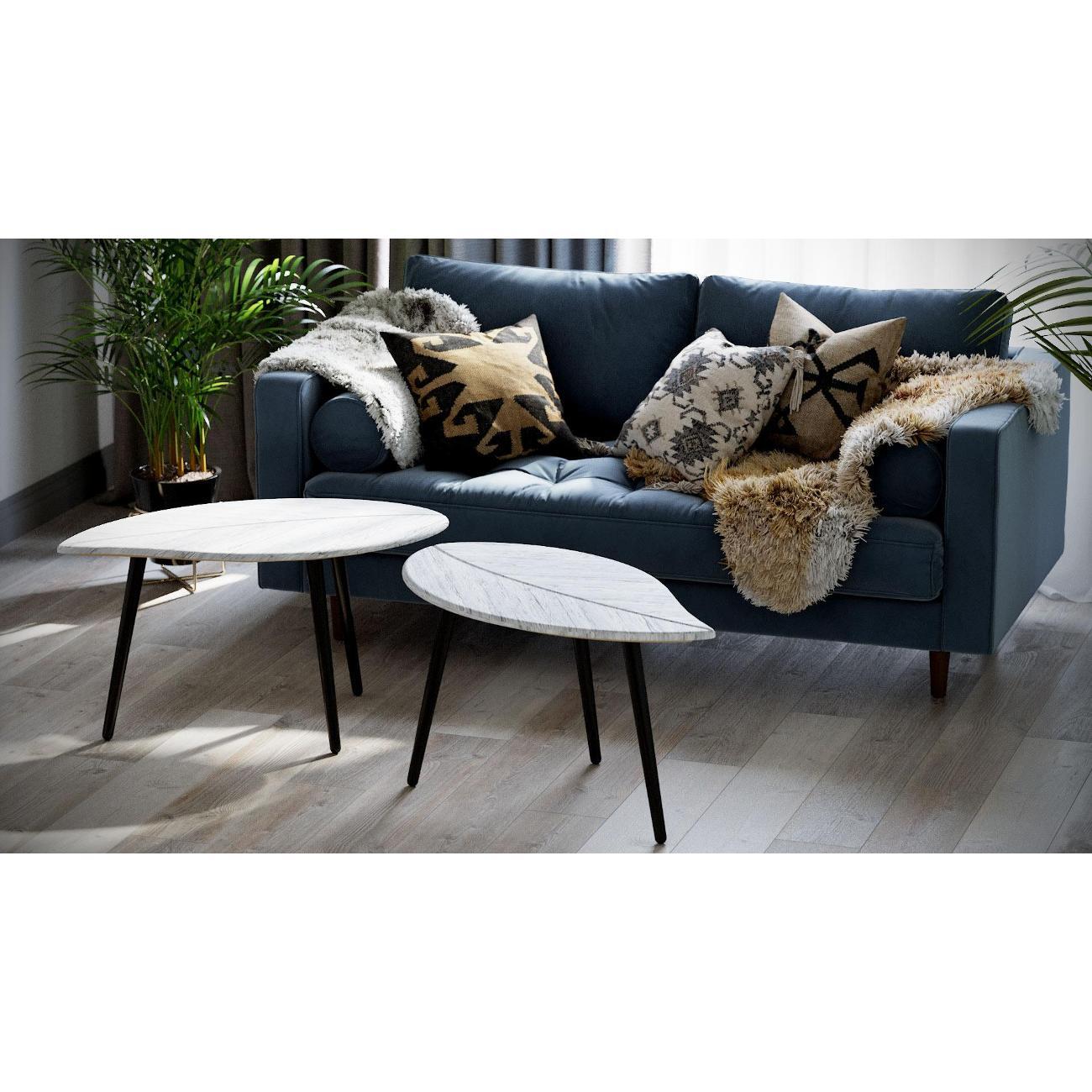 Стол журнальный Калифорния Берли (12 мм) дуб грей