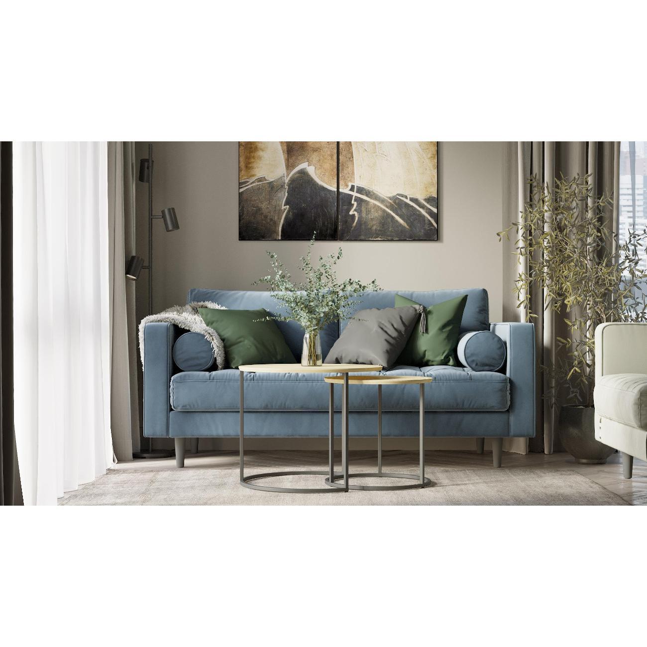 Стол журнальный Калифорния Лесли Дуб янтарный/Черный