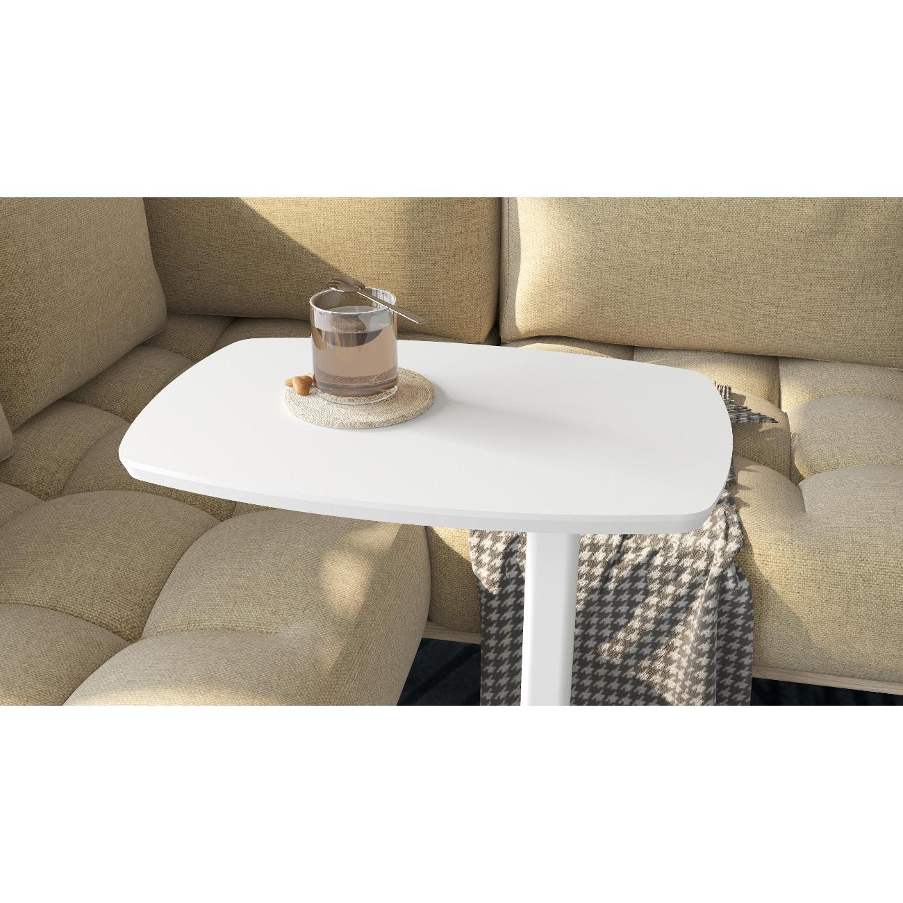 Стол журнальный Калифорния ДЕЙ колор Белый