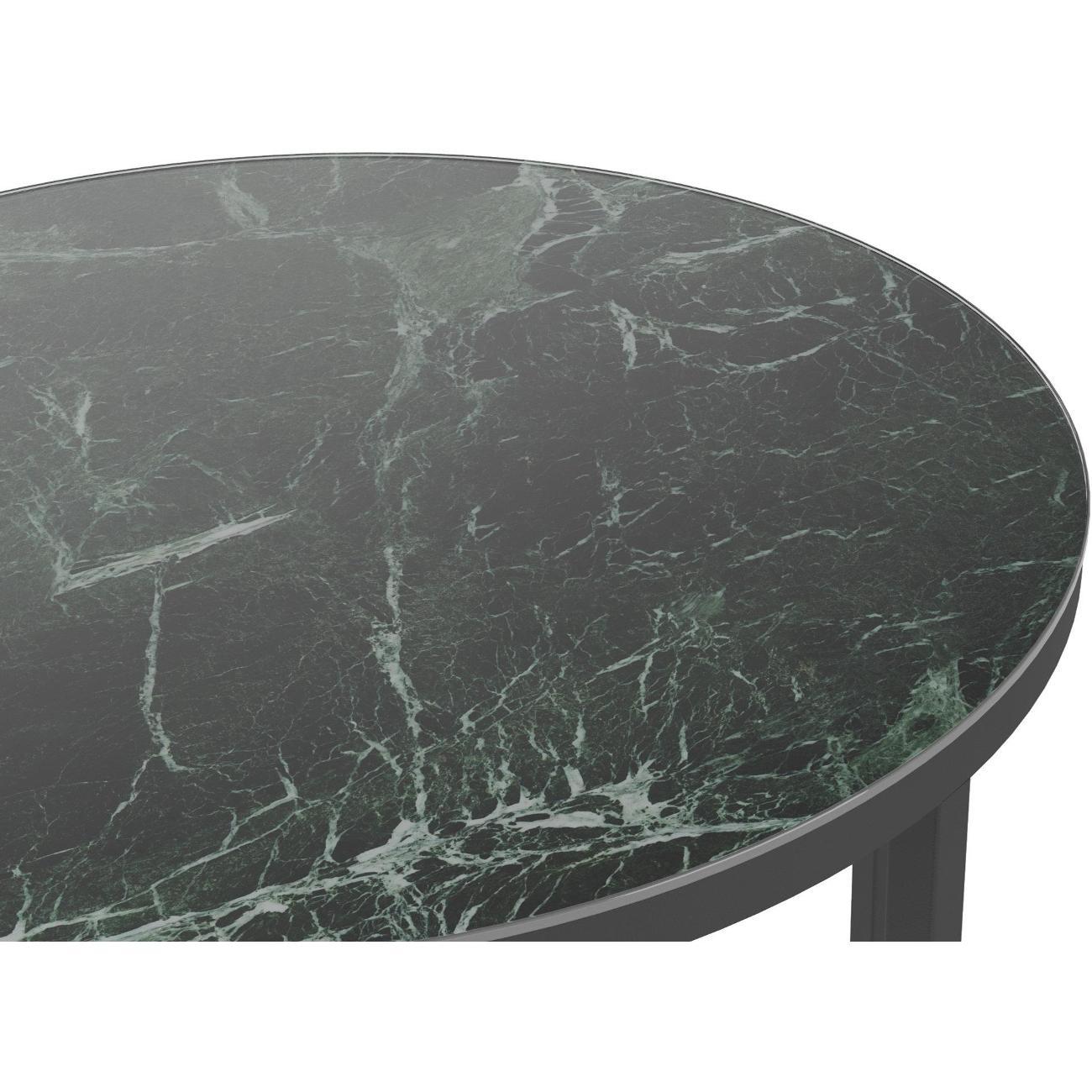 Стол журнальный Калифорния Остин УФ Зеленый мрамор