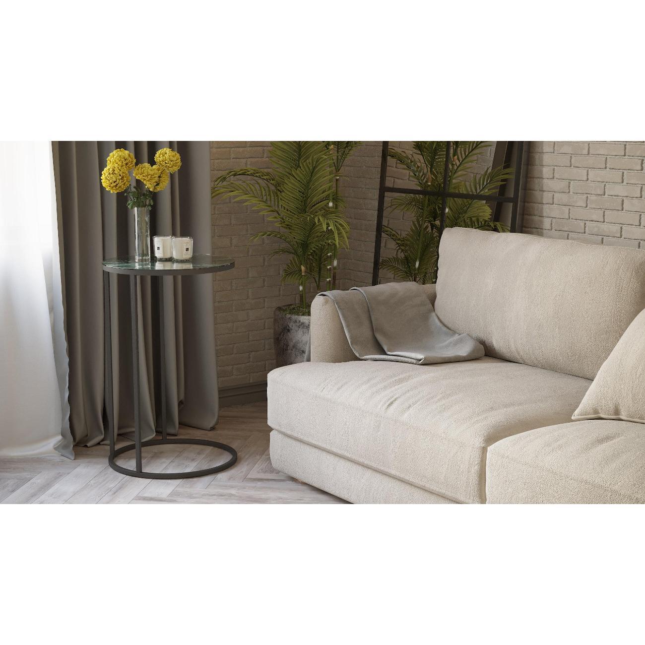 Стол журнальный Калифорния Остин УФ Зеленый мрамор