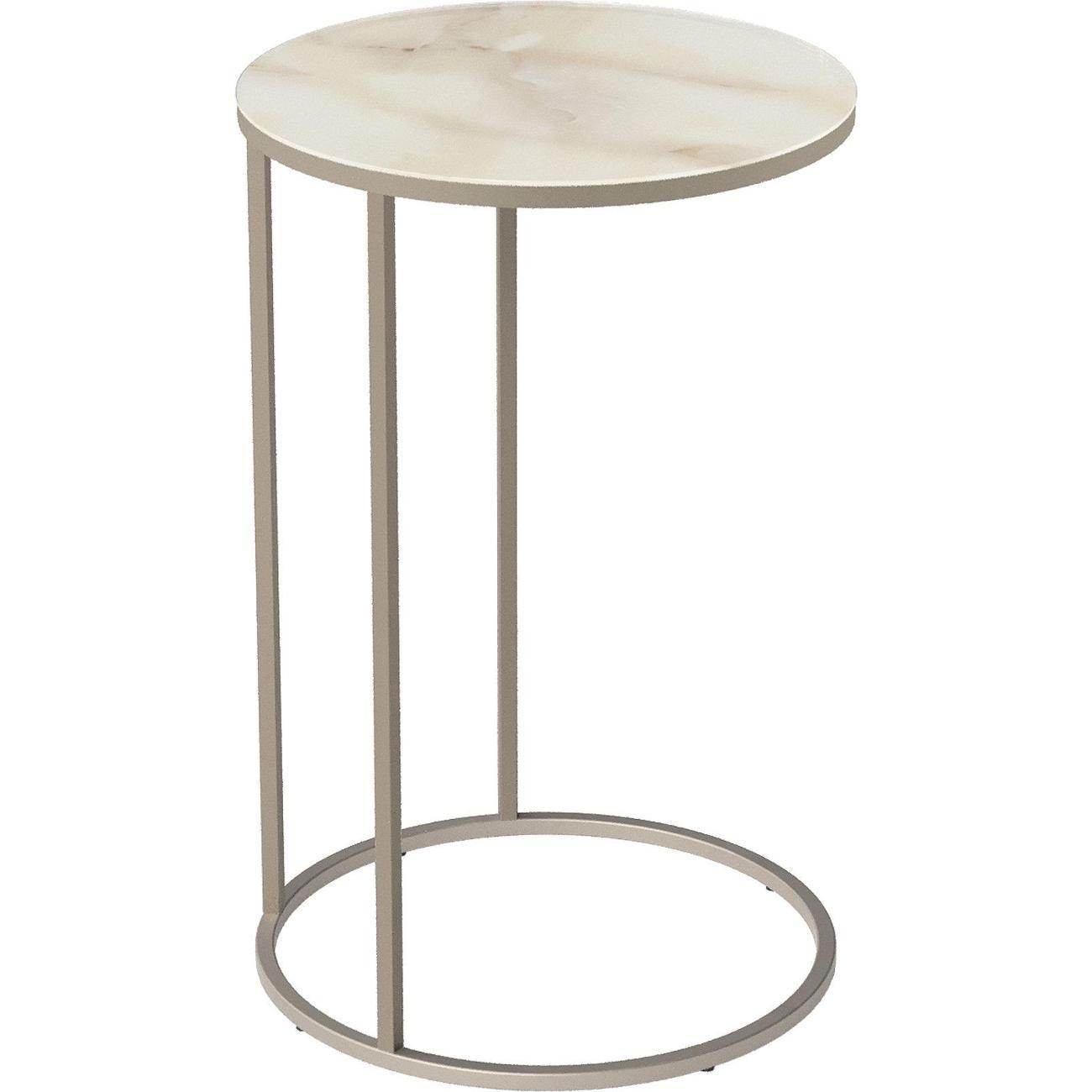 Стол журнальный Калифорния Остин УФ бежевый оникс