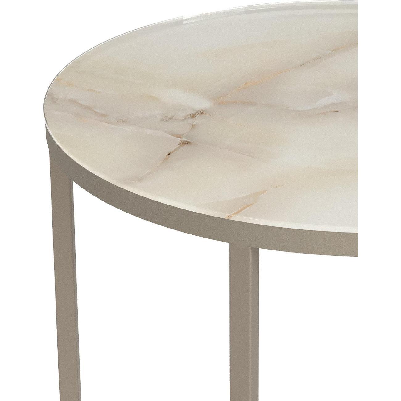 Стол журнальный Калифорния Остин УФ бежевый оникс