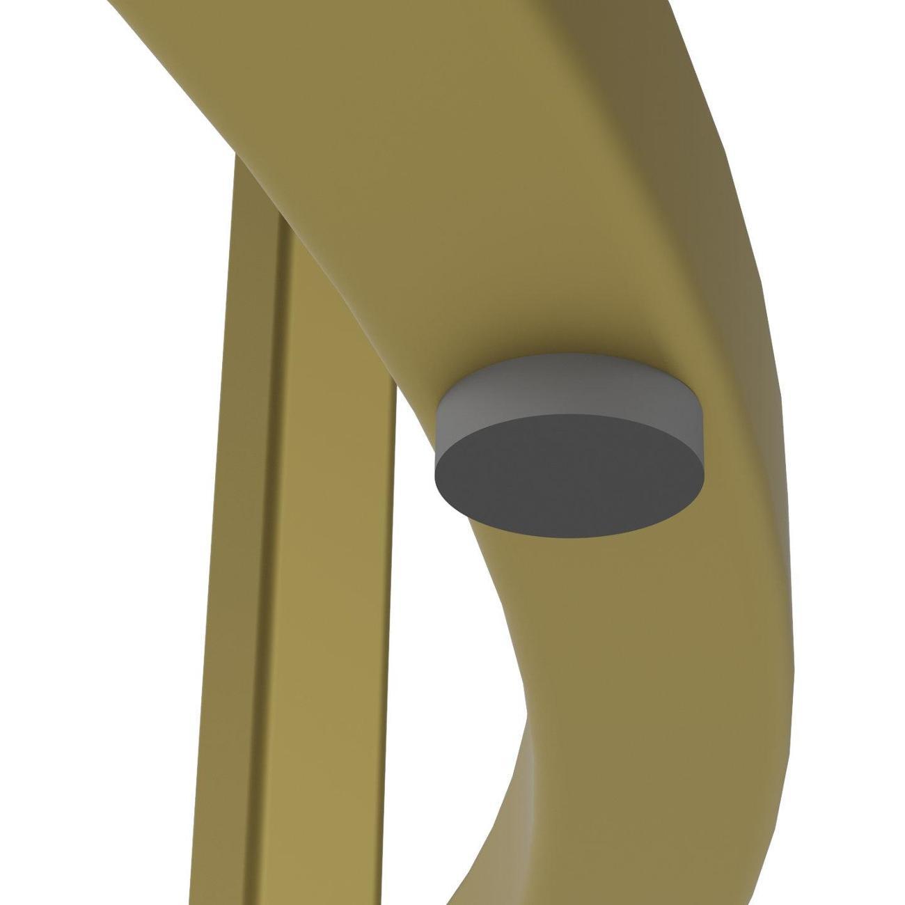 Стол журнальный Калифорния Остин Glass Черная лакобель/Золото