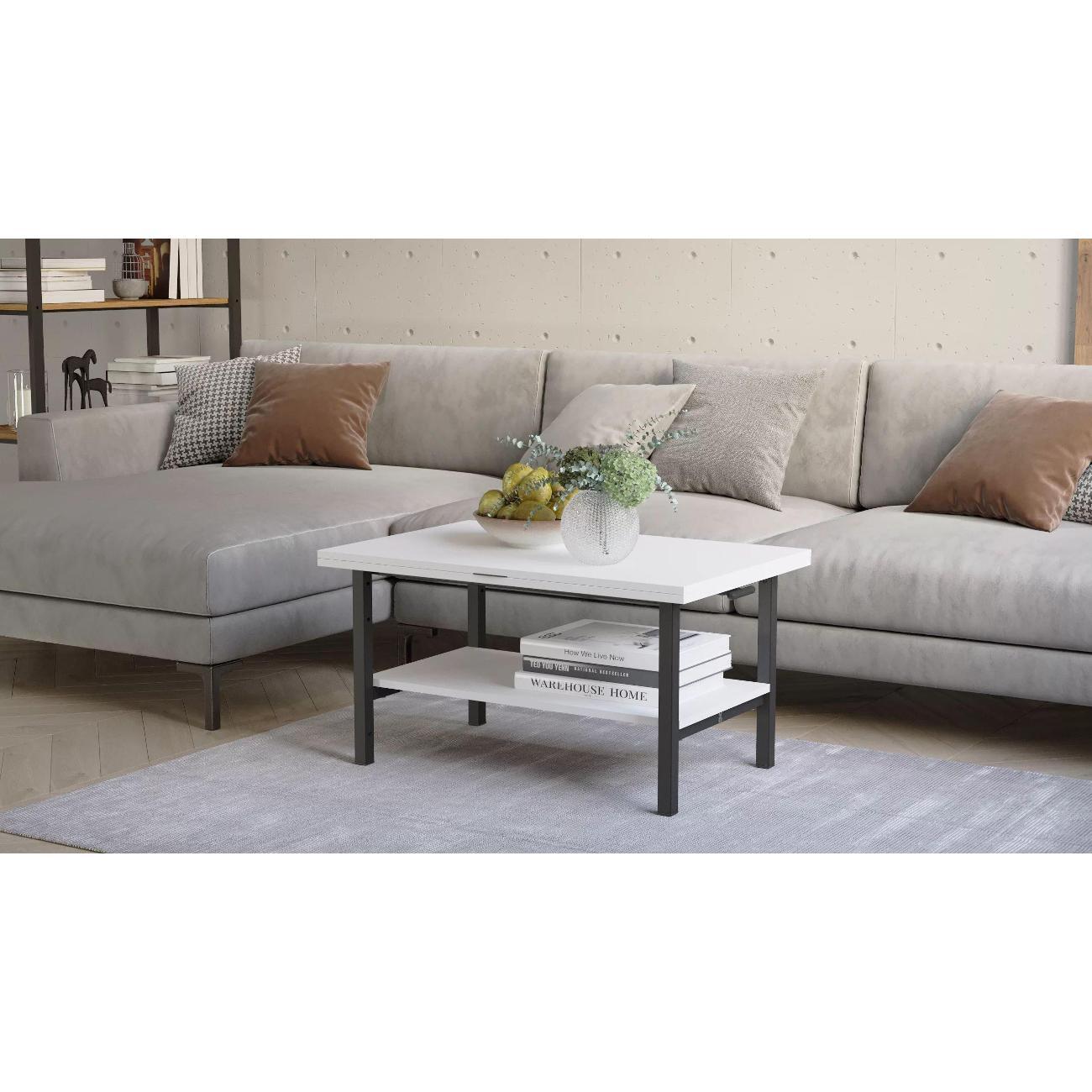 Стол журнальный Калифорния Мидж ЛДСП белый