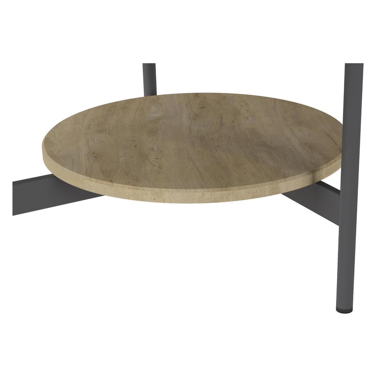 Стол журнальный Калифорния Марио Графит/дуб сонома