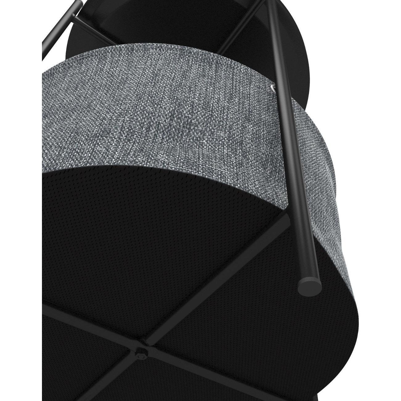 Стол журнальный Lavaris Берген рогожка 82/39/ черный муар