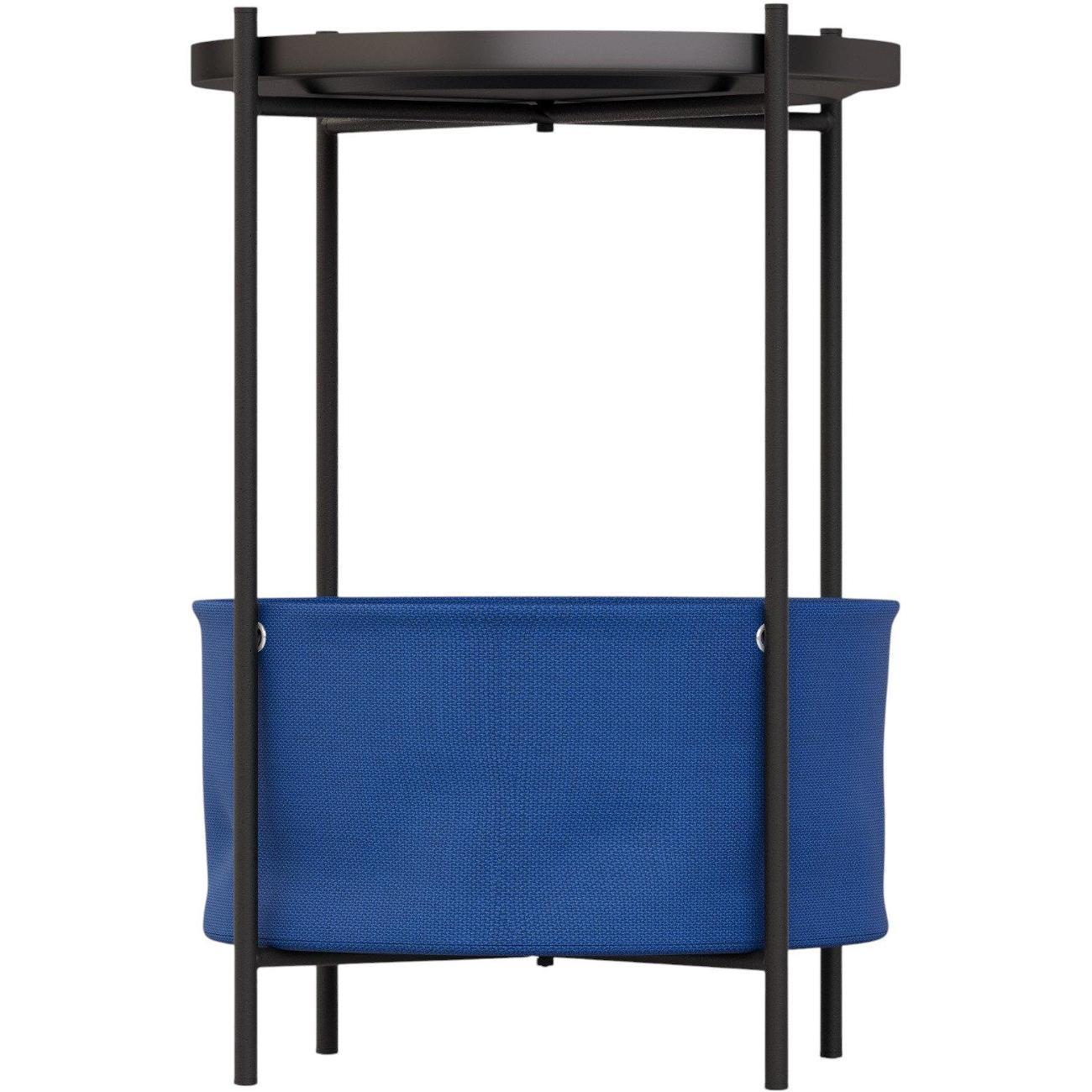 Стол журнальный Lavaris Элдэй CUBA DENIM(синий)/черный муар