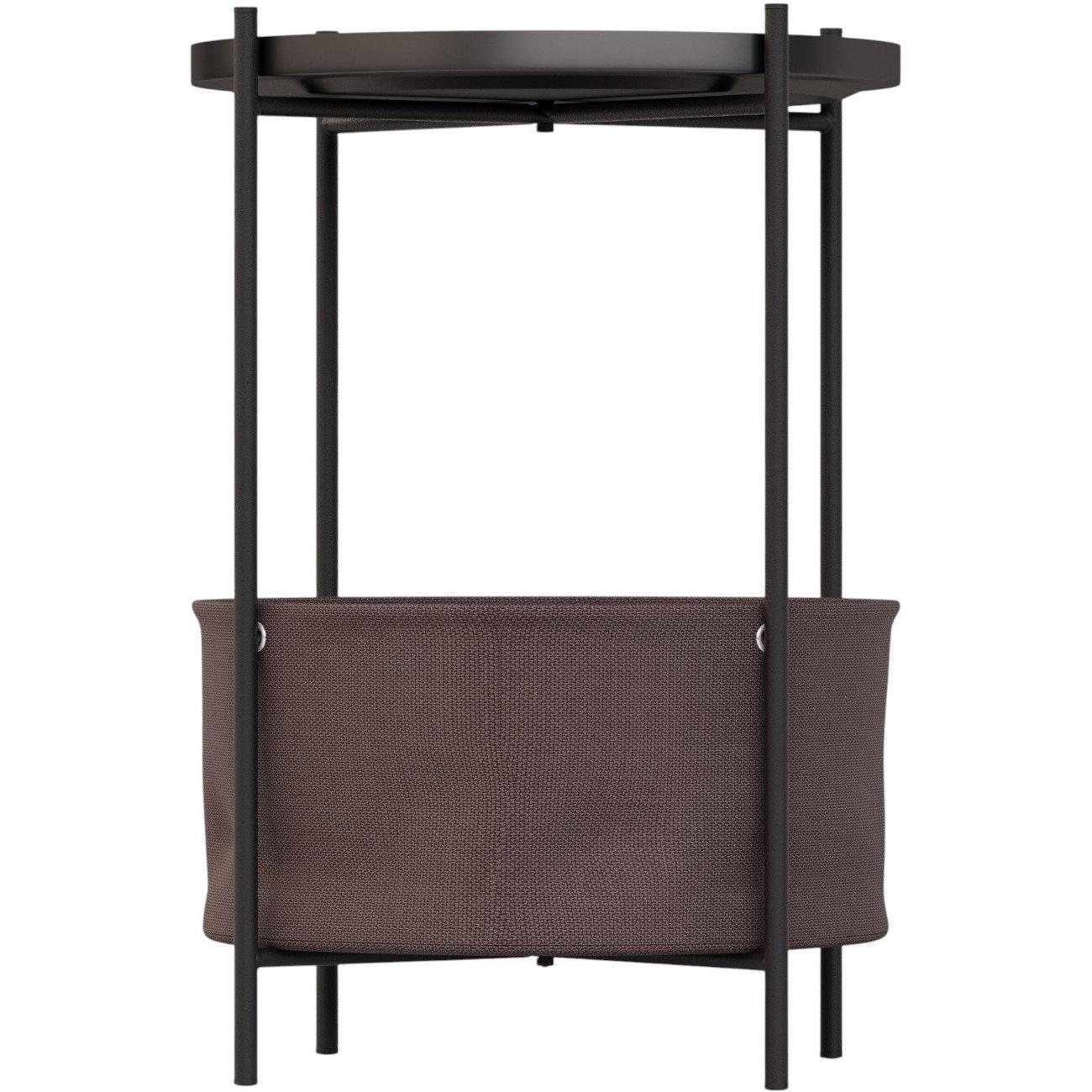 Стол журнальный Lavaris Элдэй CUBA CHOCOLATE(Коричневый)/черный муар