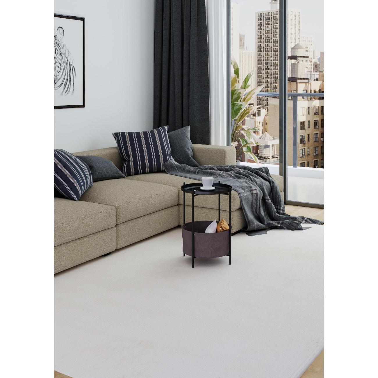 Стол журнальный Lavaris Элдэй CUBA CHOCOLATE(Коричневый)/черный муар