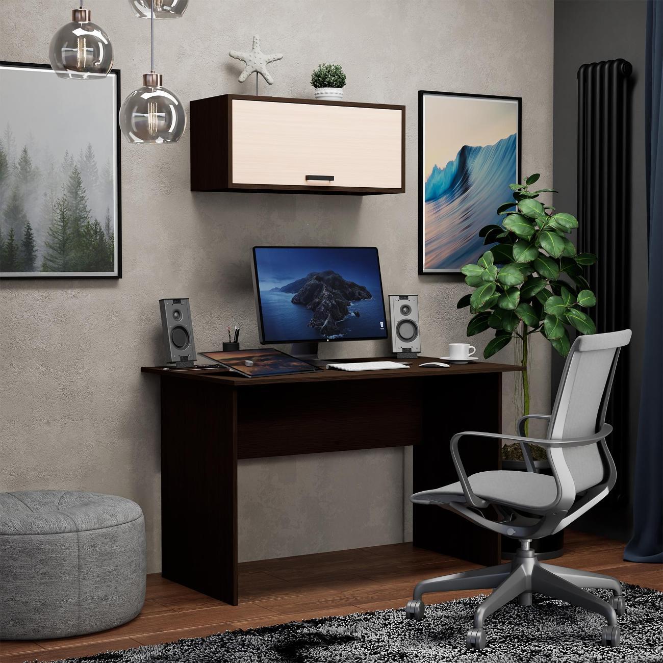 Тумба MFMaster Уно-139 венге-дуб молочный