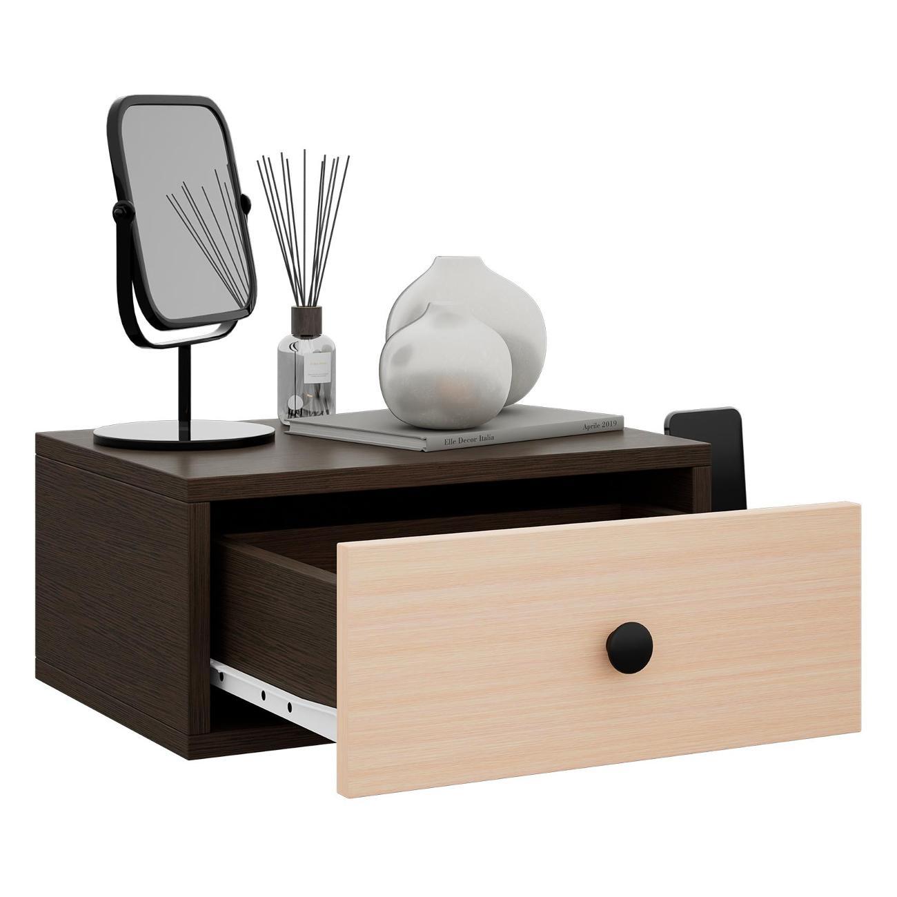 Тумба MFMaster Витто-102 венге-дуб молочный