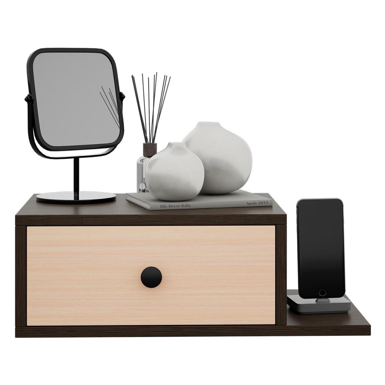 Тумба MFMaster Витто-102 венге-дуб молочный