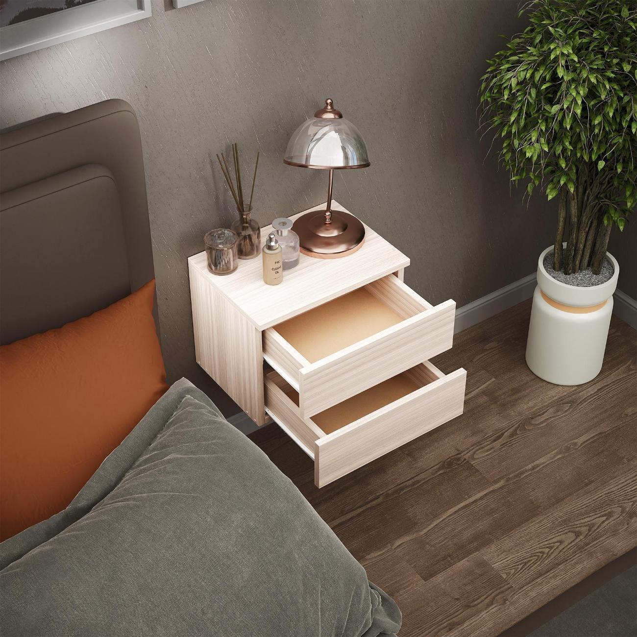 Тумба MFMaster Триверо-722 ясень шимо светлый