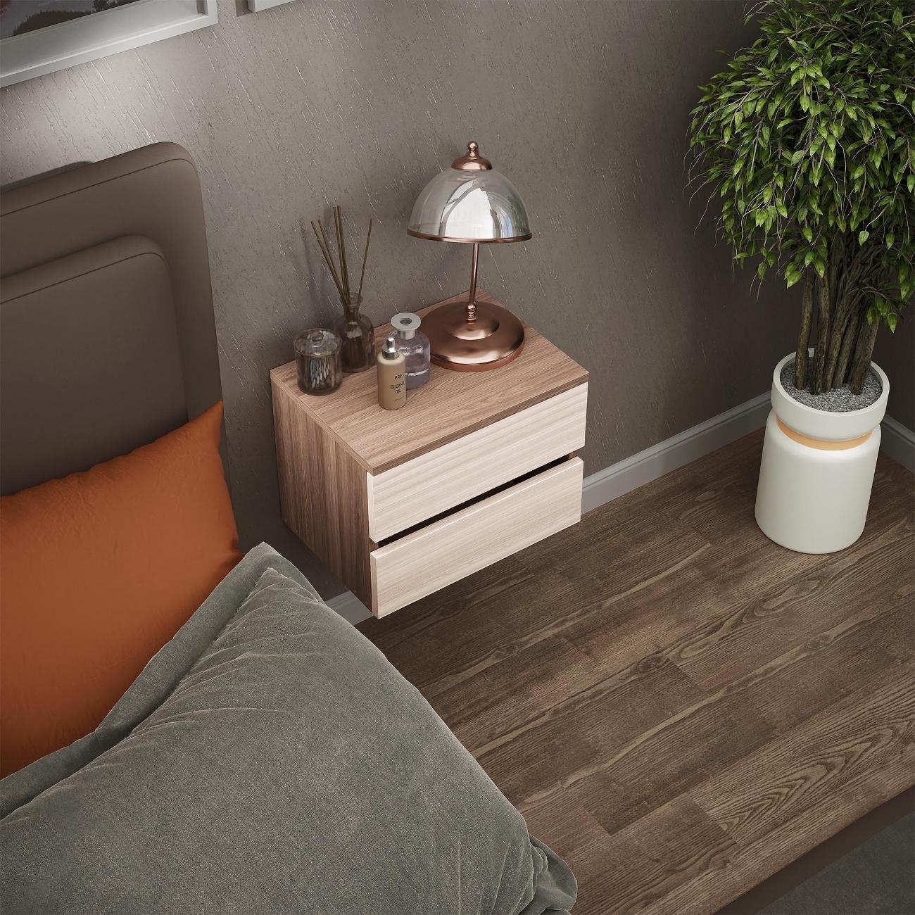 Тумба MFMaster Триверо-722 ясень шимо темный-ясень шимо светлый