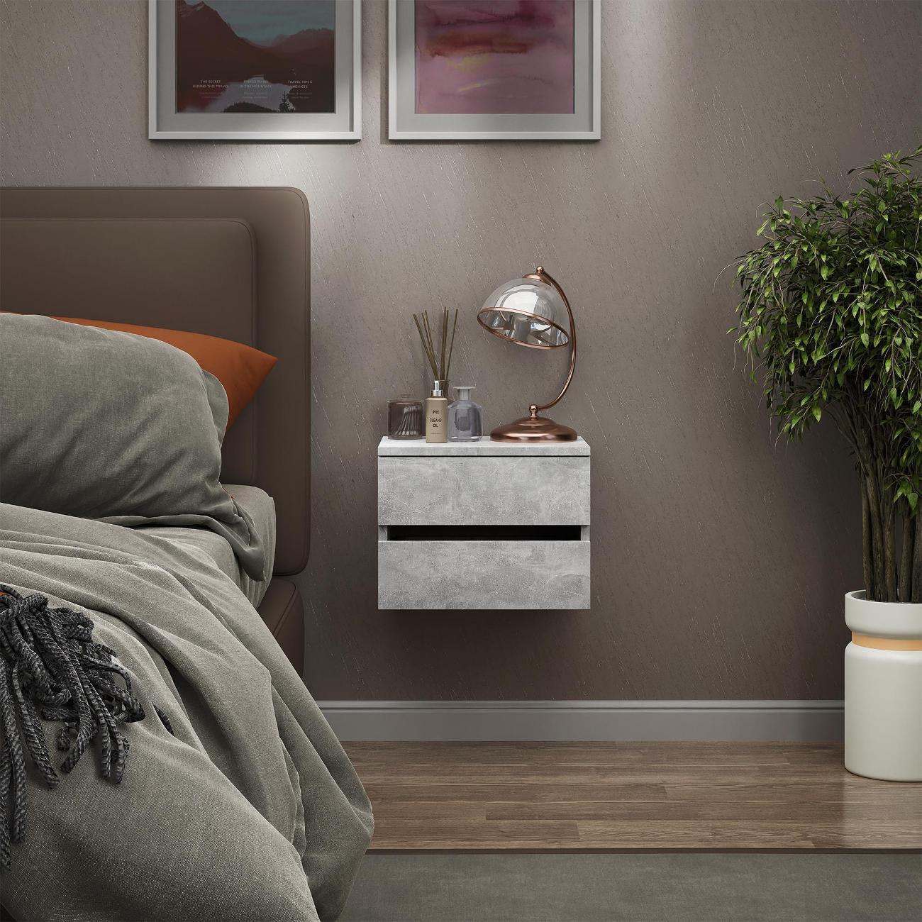 Тумба MFMaster Триверо-722 бетон