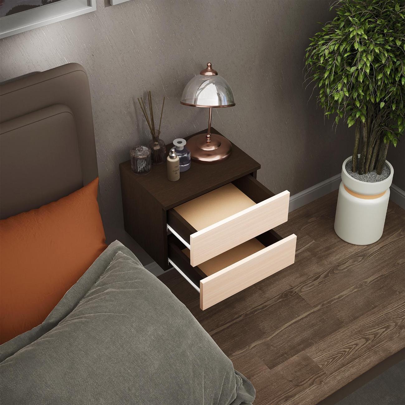 Тумба MFMaster Триверо-722 венге-дуб молочный