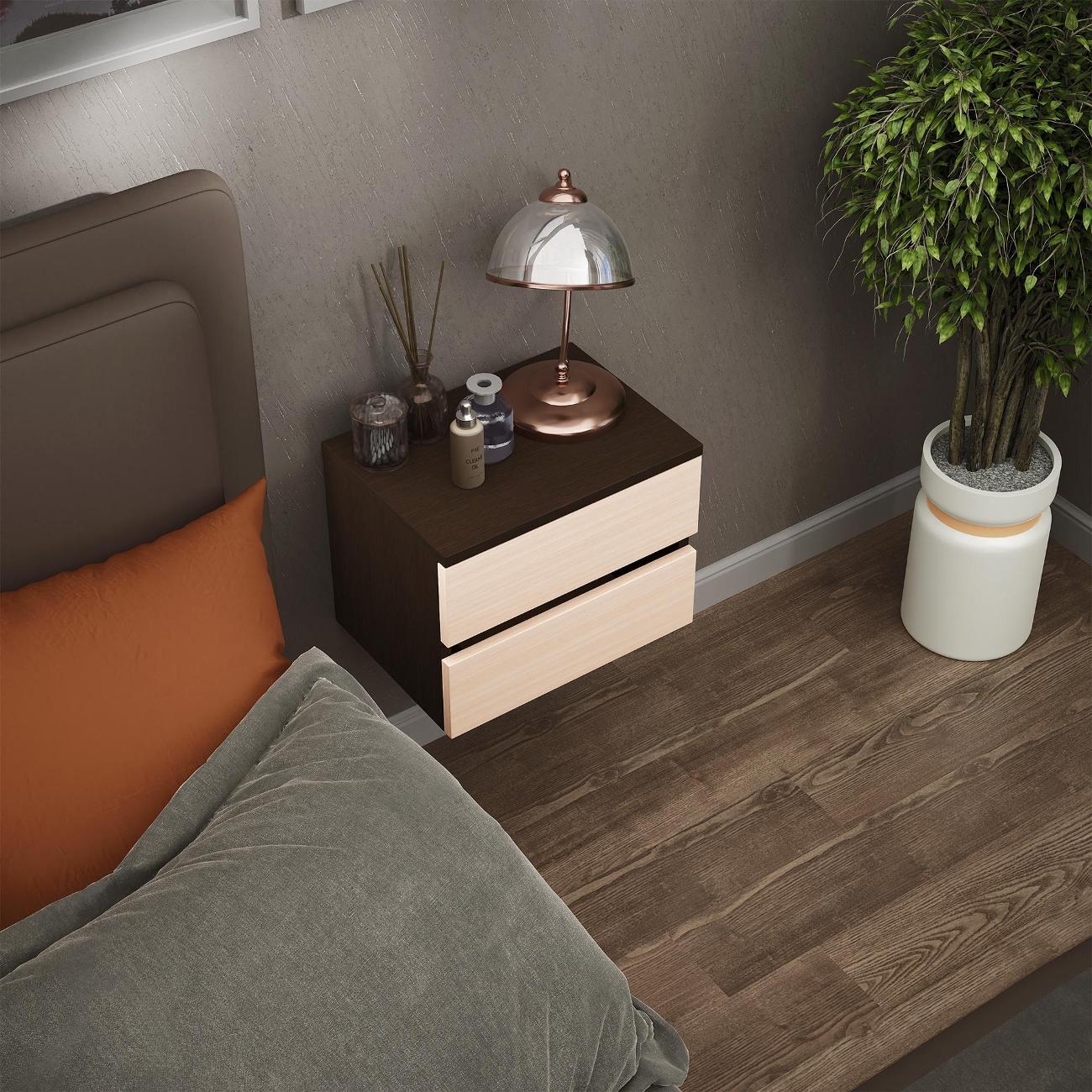 Тумба MFMaster Триверо-722 венге-дуб молочный