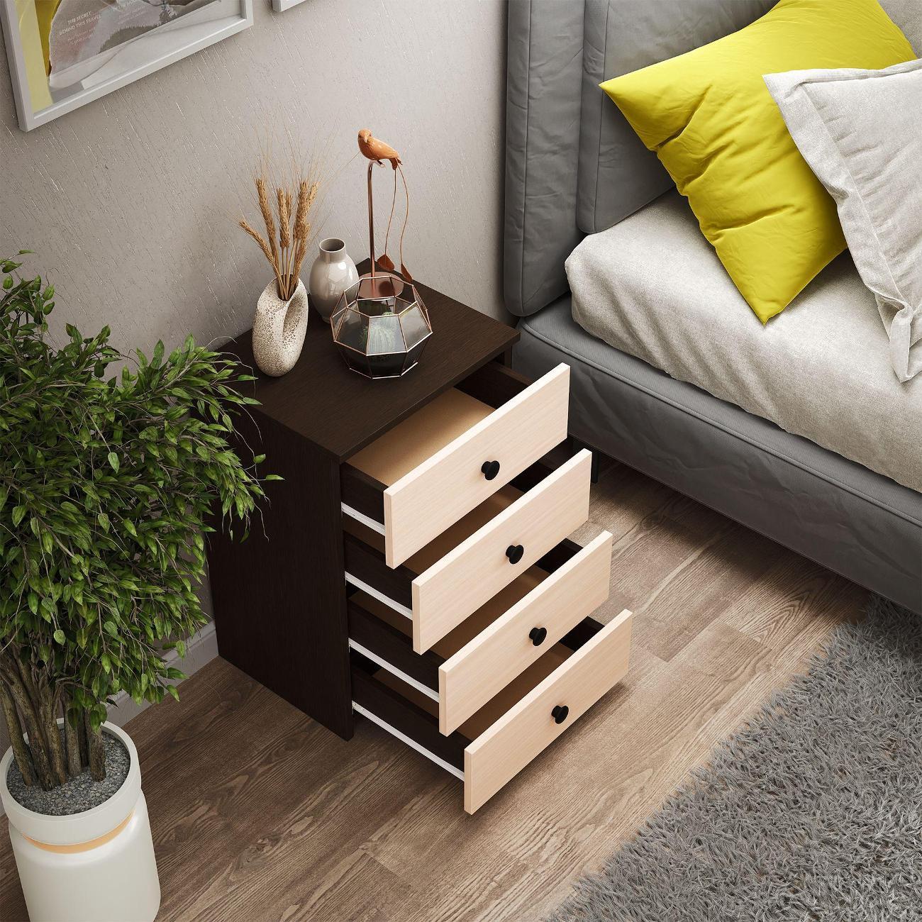 Тумба MFMaster Витто-779 венге-дуб молочный