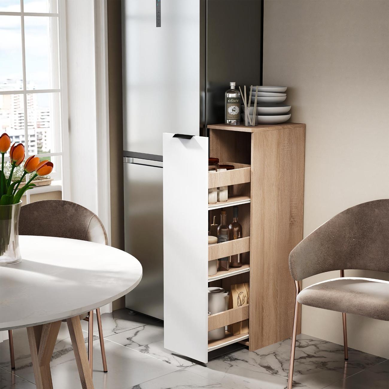 Тумба MFMaster Витто-187 дуб сонома-белый