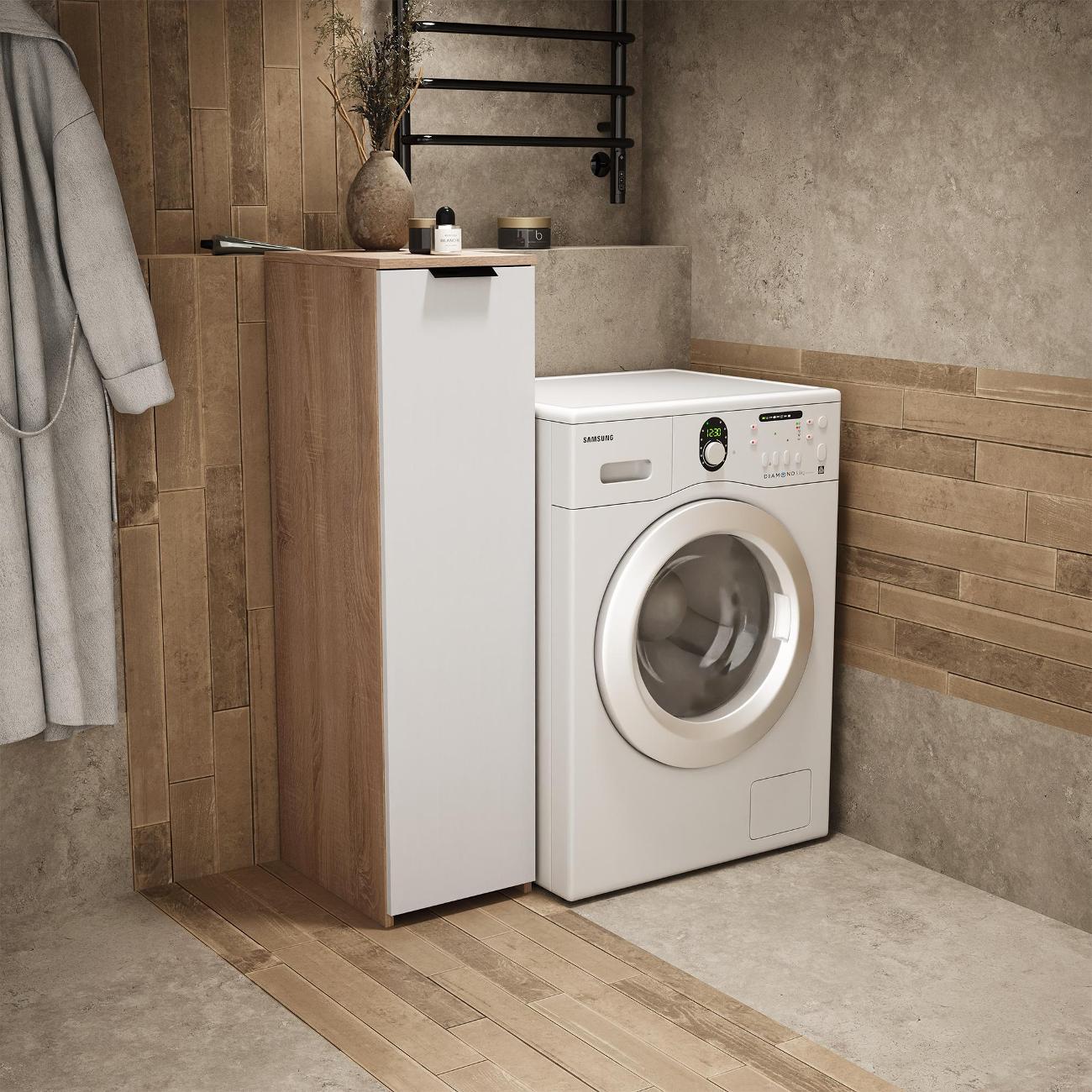 Тумба MFMaster Витто-187 дуб сонома-белый