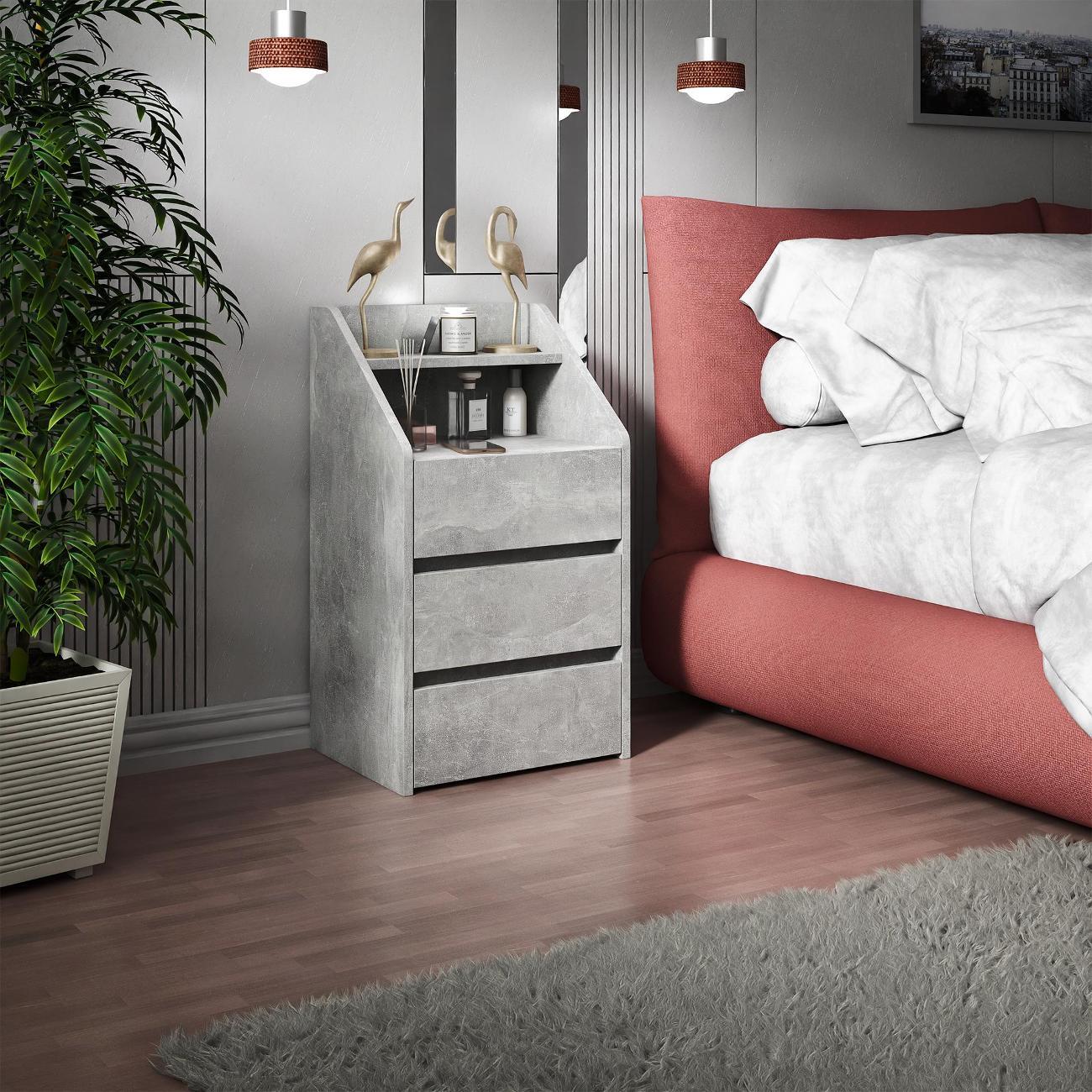 Тумба MFMaster Витто-166 бетон