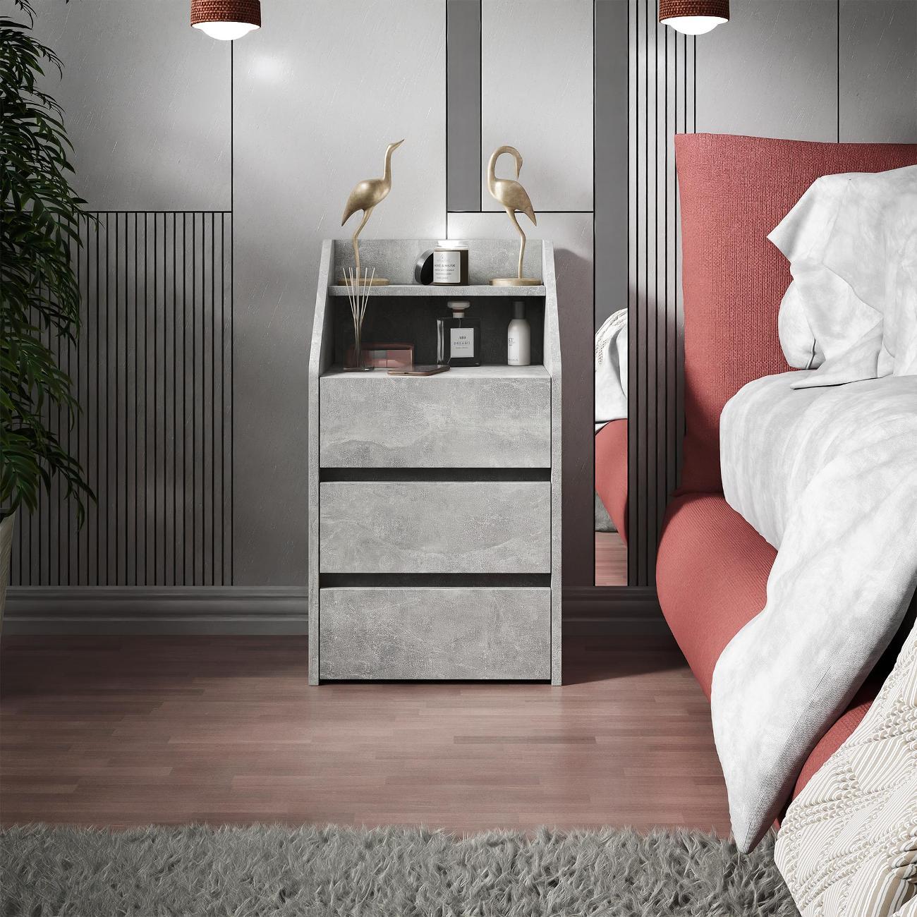 Тумба MFMaster Витто-166 бетон