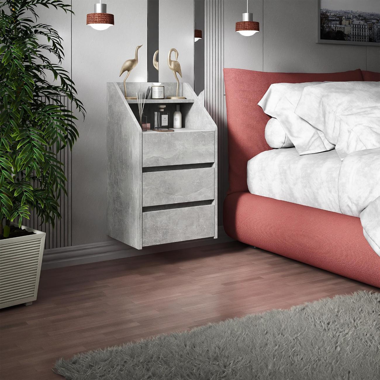 Тумба MFMaster Витто-166 бетон