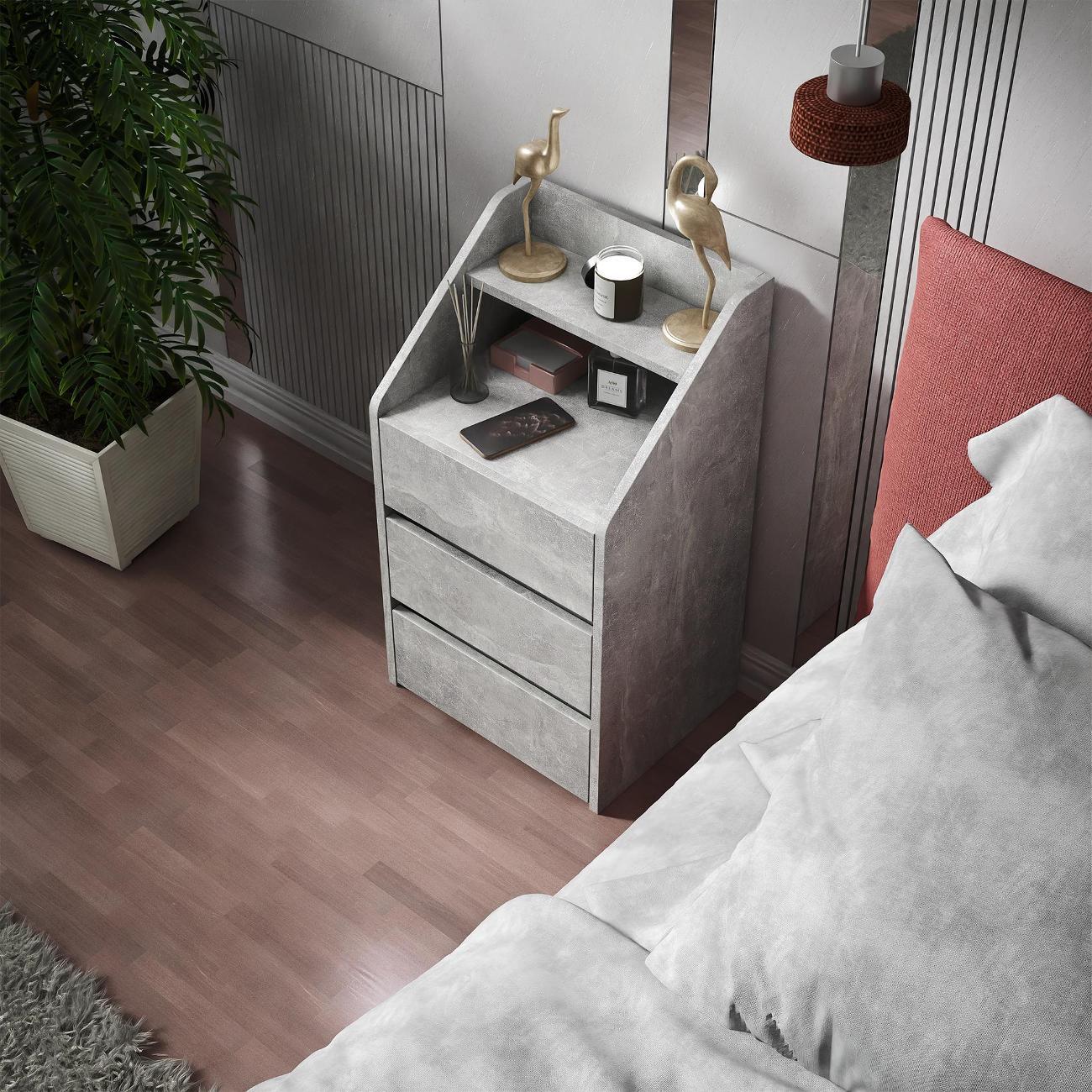 Тумба MFMaster Витто-166 бетон