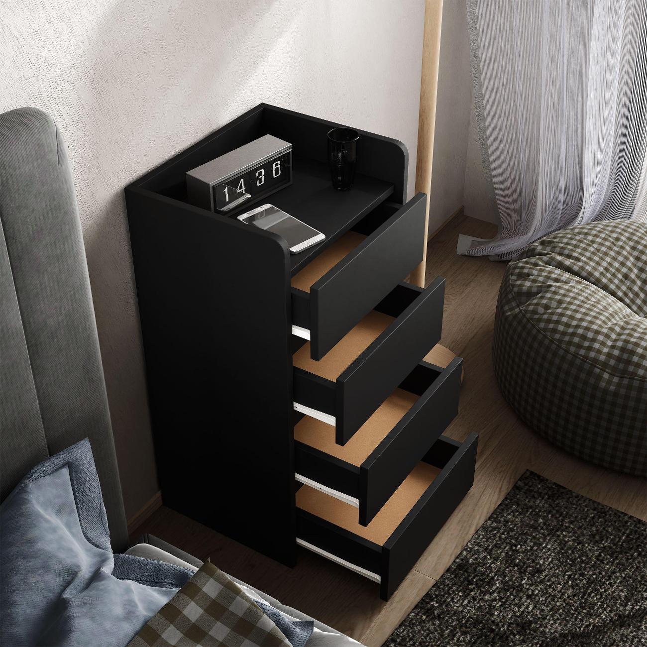 Тумба MFMaster Витто-155 черный