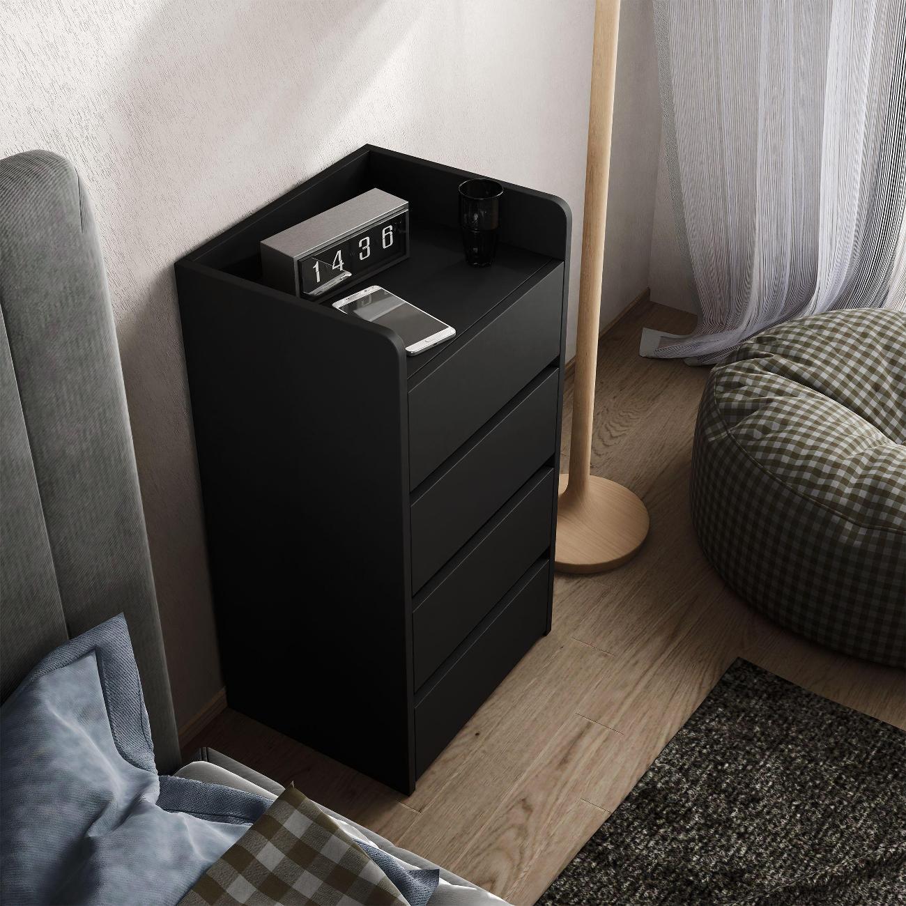 Тумба MFMaster Витто-155 черный