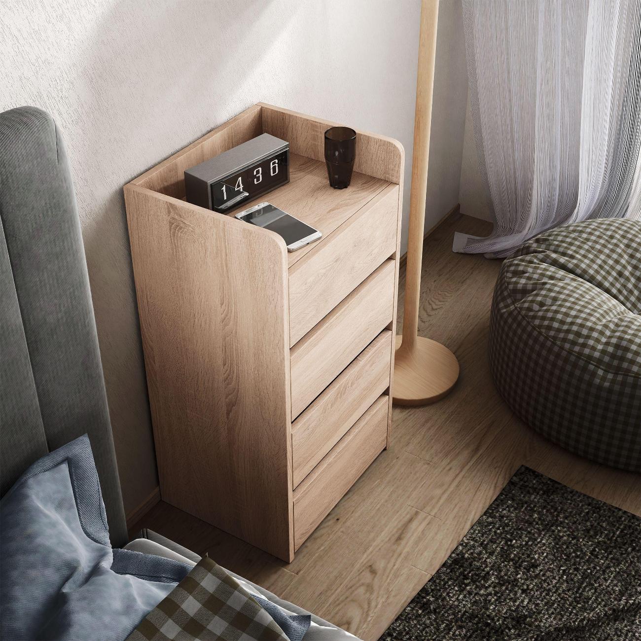 Тумба MFMaster Витто-155 дуб сонома