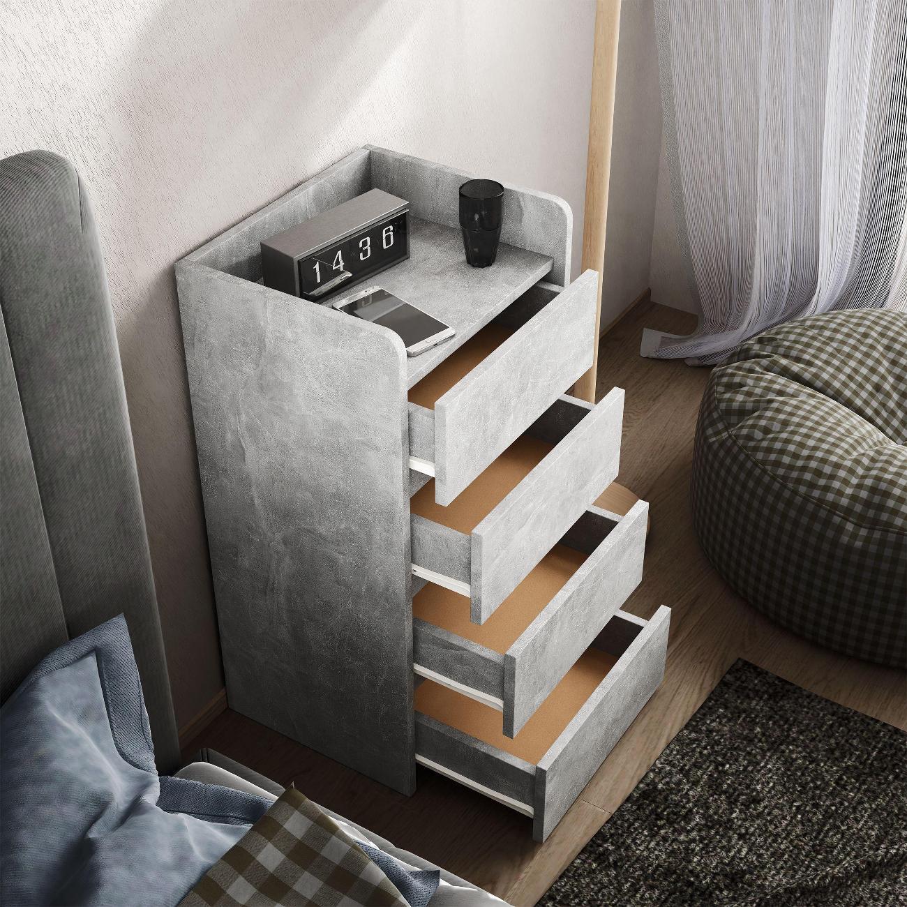 Тумба MFMaster Витто-155 бетон